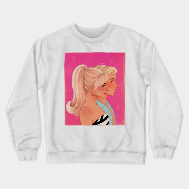 teenage fashion model and her boyfriend Crewneck Sweatshirt by curiousquirrel